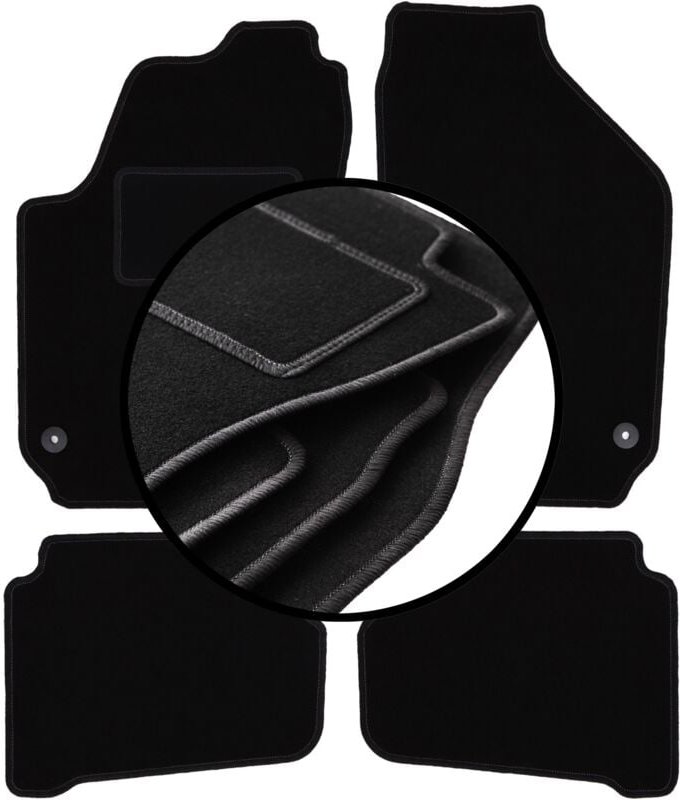 Komplettset Veloursmatten für: Seat Ibiza III 6L Schrägheck (2002-2008)