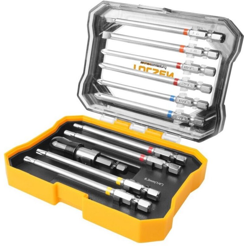 Set 11 Stuck Gemischte Bits 1/4" 100mm Tolsen