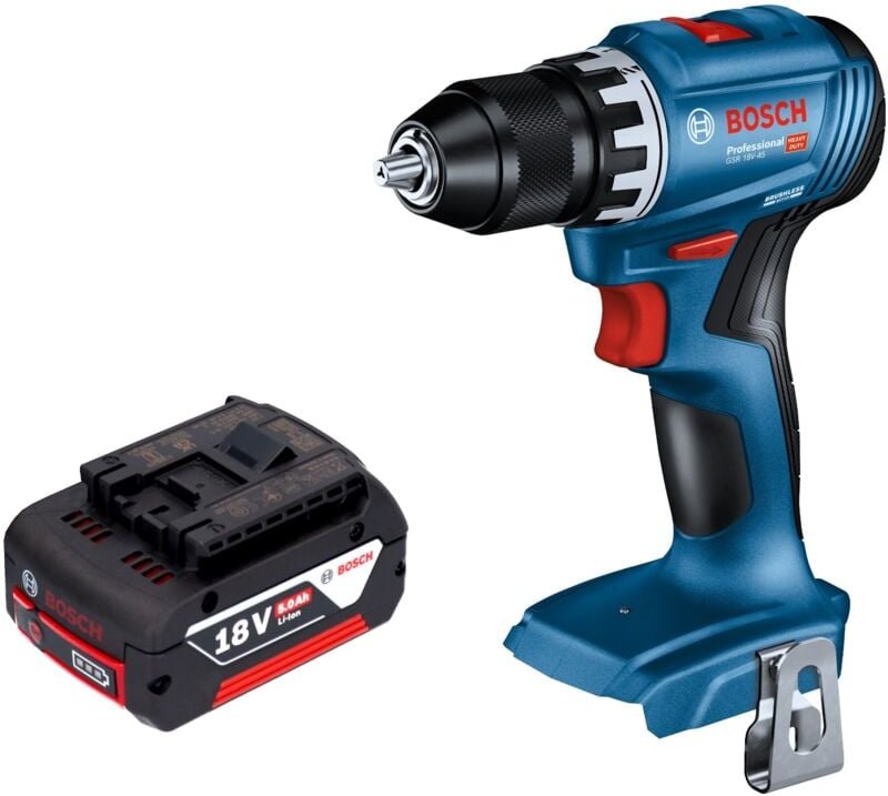 Bosch gsr 18V-45 Professional Akku Bohrschrauber 18 v 45 Nm Brushless + 1x Akku 5,0 Ah - ohne Ladegerät