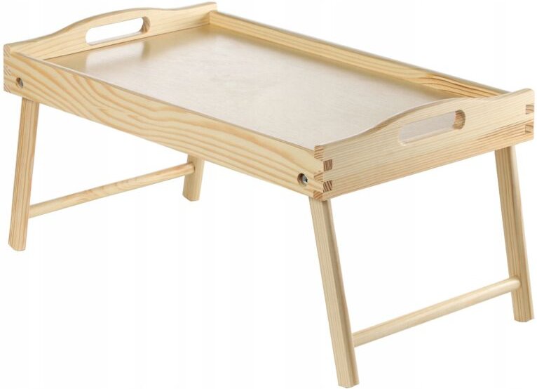 Frühstückstablett aus Kiefernholz, Farblos - Kadax