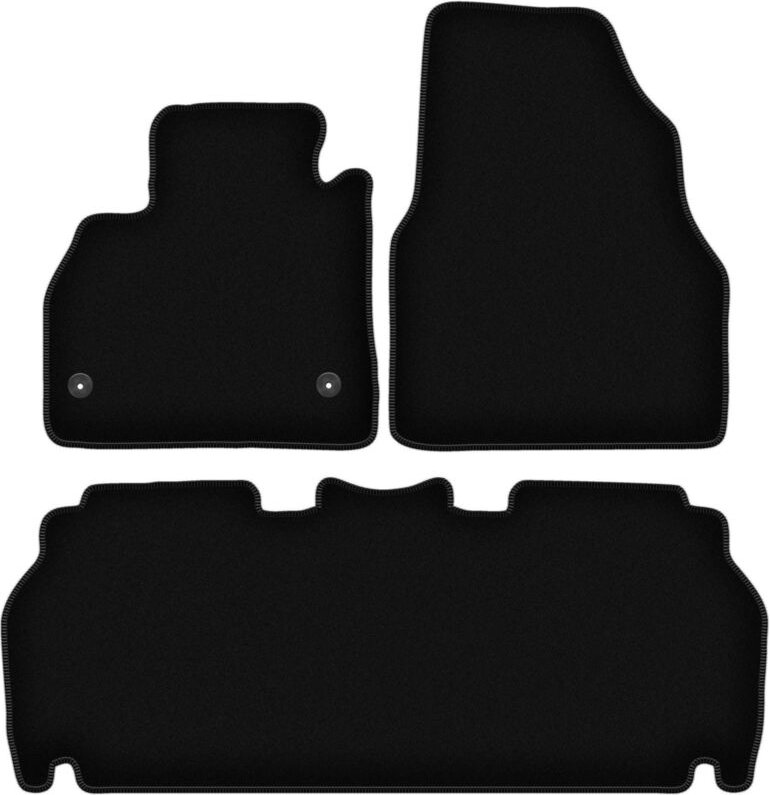 BASIC schwarze Veloursmatten für: Renault Kangoo Express kombivan (2021-)