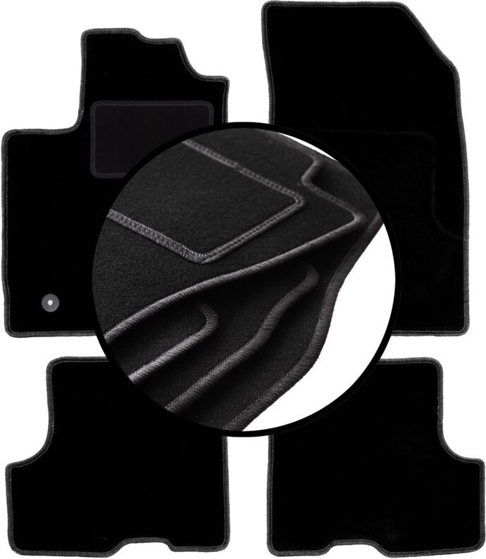 Komplettset Veloursmatten für: Dacia Duster II 2WD SUV (2018-)
