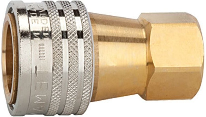 Riegler Hydraulikkupplung, Serie A, NW 13, Messing, G 1/2 IG