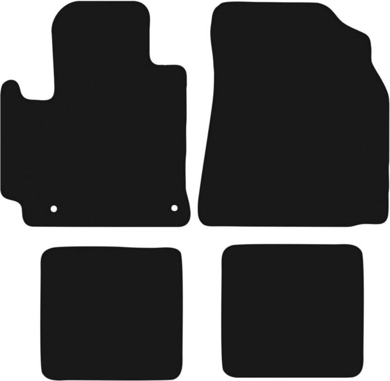 BASIC schwarze Veloursmatten für: Toyota RAV4 II 2WD 3-Türer (2001-2005)