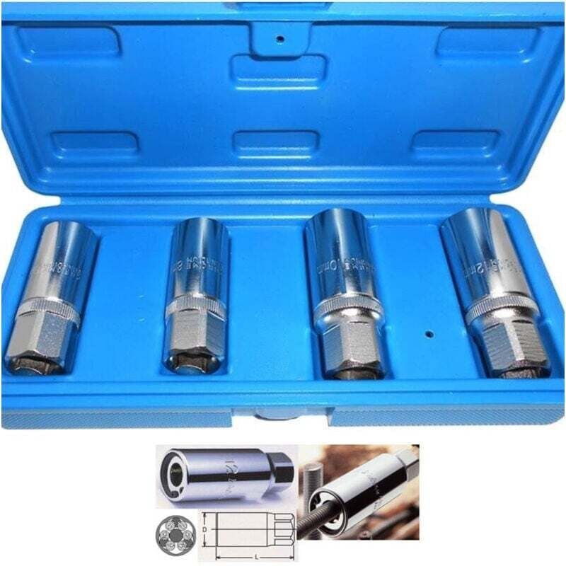 Ymyny - 4er-Set Rollen-Stehbolzenausdreher, Schraubenausdreher, 1/2 Zoll, 6, 8, 10, 12 mm -