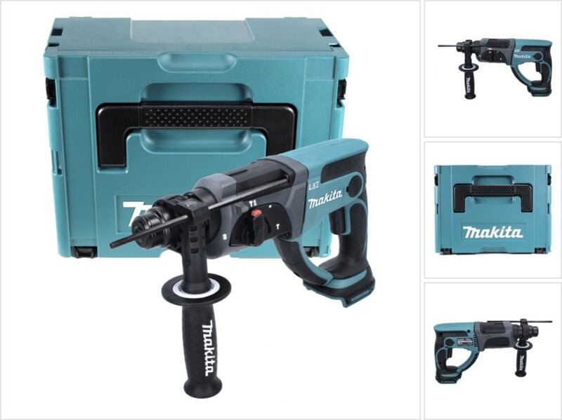 Dhr 202 zj Akku Kombihammer 18 v 2,0 j sds Plus + Makpac - ohne Akku, ohne Ladegerät - Makita