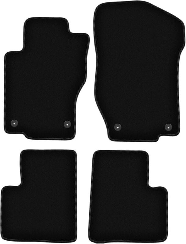 BASIC schwarze Veloursmatten für: Mercedes ML W164 SUV (2005-2011)