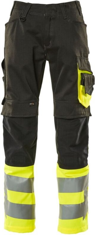 Leeds Arbeitshose Gr. 90C60 schwarz/hi-vis gelb - Mascot
