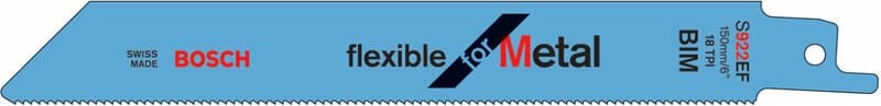 Säbelsägeblatt s 922 ef, Flexible for Metal, 100er-Pack - Bosch