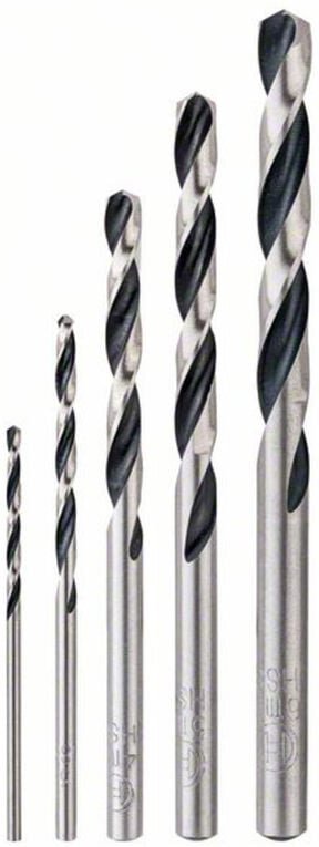 Bosch - Accessories 2608577345 Metall-Spiralbohrer-Set 3 mm, 4 mm, 5 mm, 6 mm, 2 mm 1 Set