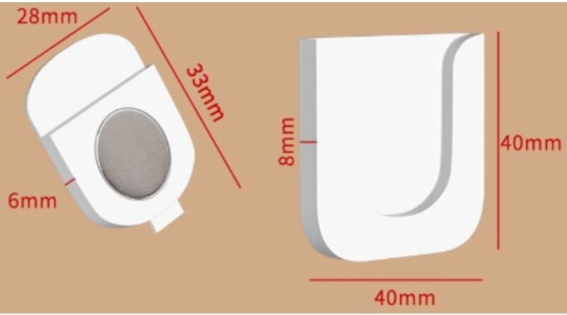 4er-Pack magnetische Fernbedienungshalter, Wandhalterung, kein Bohren, starker Magnet, universeller Wand-Organizer für Z...