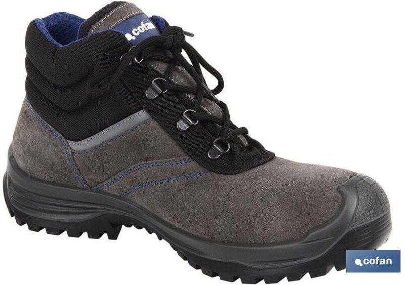 Grauer Wildlederstiefel S-3 Modell Arion t 43