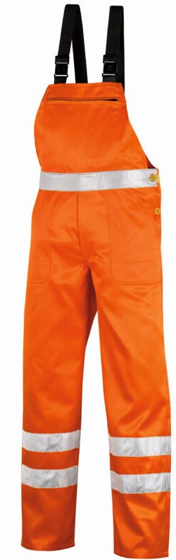 teXXor® Warnschutz-Latzhose HAMILTON, Leuchtorange