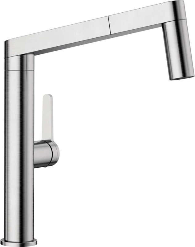 Panera s - Küchenarmatur mit ausziehbarer Brause, gebürsteter Edelstahl 521547 - Blanco