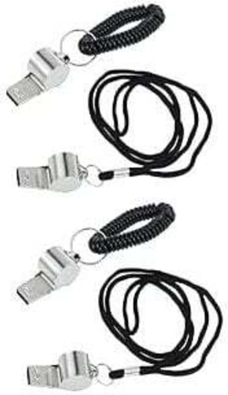 Odipie - Stücke Metallpfeifen Tier Schiedsrichter Schwimmen Fußballpfeife Lehrerpfeifen mit Lanyard Edelstahlpfeifen Ers...