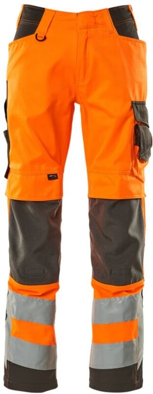 Safe supreme leichte Warnschutz-Sommerhose 20879 Gr. 82C49 hi-vis orange/dunkelanthrazit - Mascot