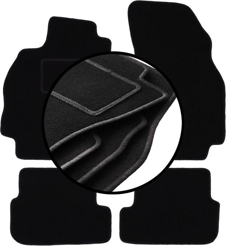 Komplettset Veloursmatten für: Renault Megane II Schrägheck (2002-2008)