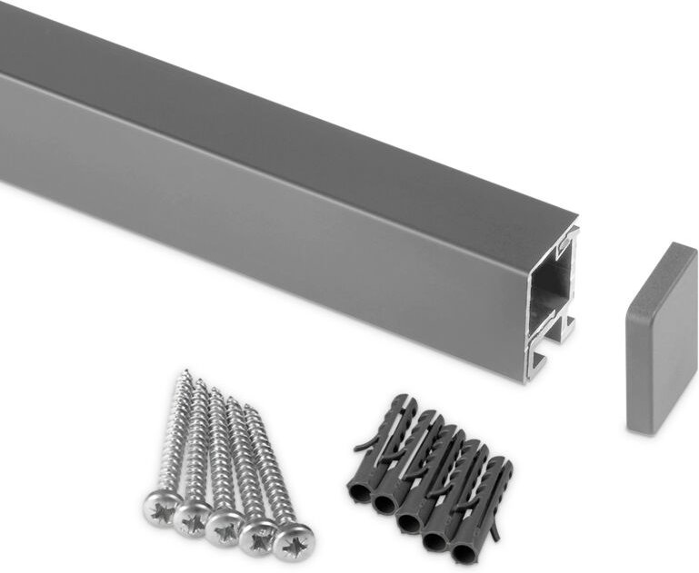 So-tech - Kesseböhmer Linero style Küchenreling Edelstahloptik 900 x 22 x 29 mm Aluminium Profilleiste von sotech