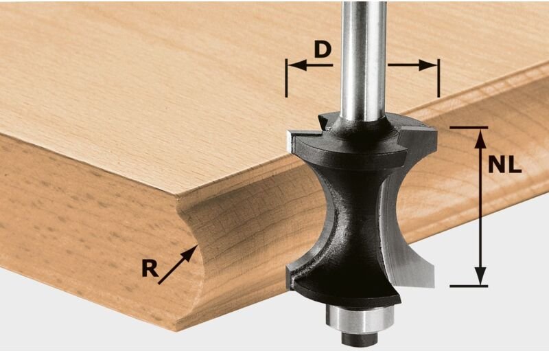 Hw S8 D30/28 Halbstabfräser ( 491139 ) für of 900, of 1000, of 1010, of 1400, of 2000, of 2200 - Festool