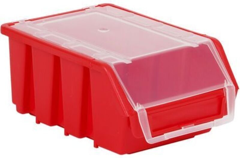 Patrol Group 1 x Ergo M + Rot NOU Boxen Stapelbare Aufbewahrungsboxen (Briefkasten, 116 x 161 x 75