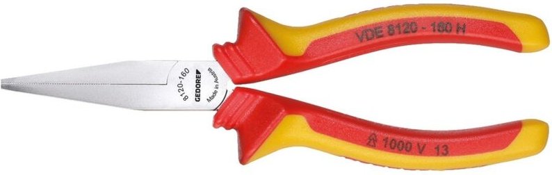 Vde 8120-160 h VDE-Flachzange mit Hüllenisolierung 160 mm