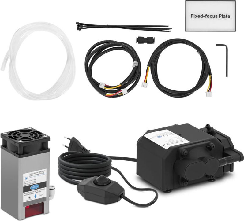 Air Assist Laser mit Fixfokusplatte für Laserschnitt/-gravur 10W 450 nm 27 l/min