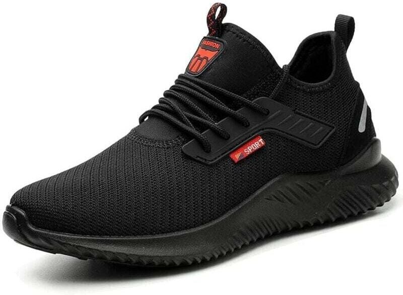 Sicherheitsschuhe für Herren und Damen, leichte Sicherheits-Sneaker, Arbeitsschuh, Stahlkappe, rutschfester Bauschuh, 44