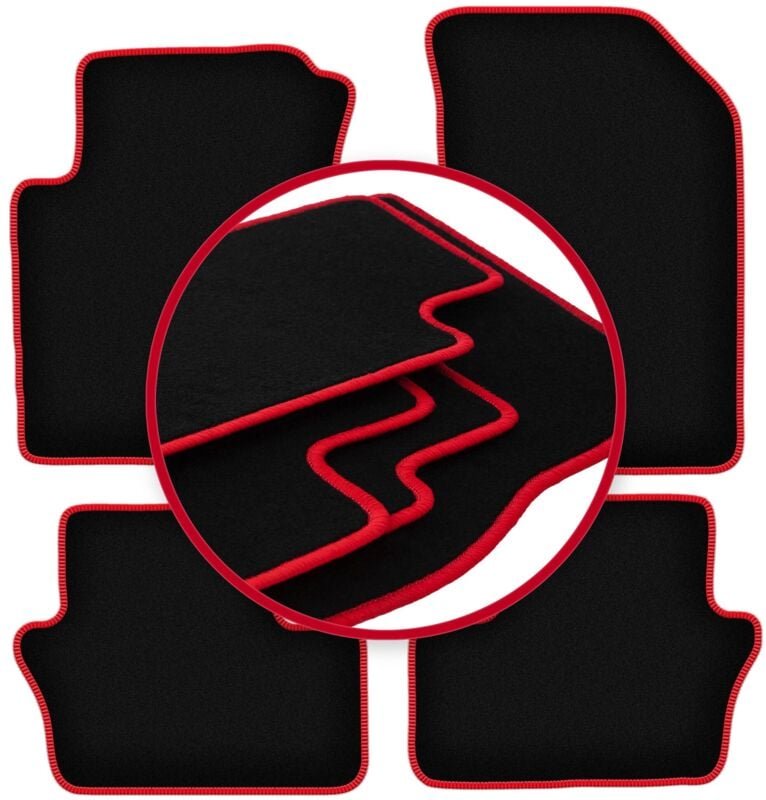 CARLUX-RED Auto-Fußmatten für: Dodge Caliber Fließheck (2006-2011)