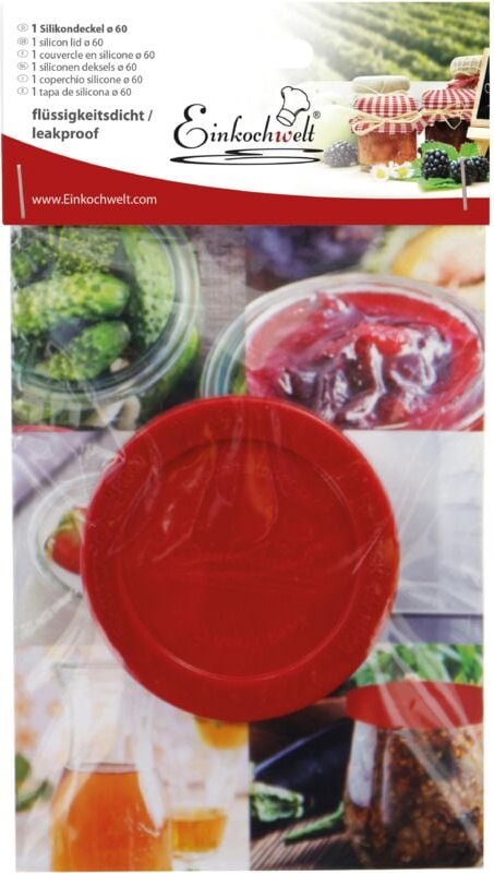 Einkochwelt - Silikondeckel 60 mm, Deckel für Weck Rundrandgläser 22509