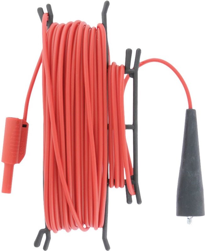 Metrel - a 1026 Sicherheits-Messleitung Bananenstecker 4 mm Krokoklemmen 20 m Rot 1 St.