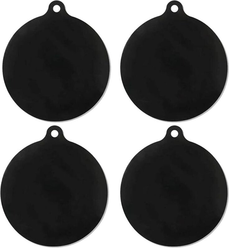 Sollbry - 4er-Pack 22 cm rutschfeste Matten für Elektrobrenner, Induktionskochfeldschutz, wiederverwendbare Silikon-Abde...
