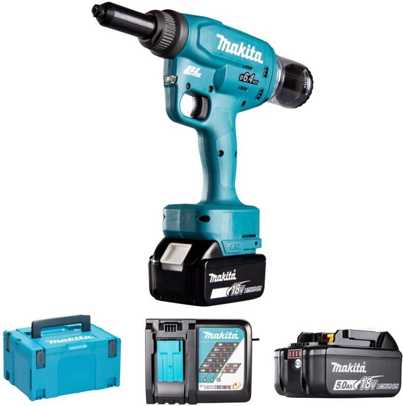 Thumbnail - Nietmaschine Makita DRV250RTJ 18V 5Ah