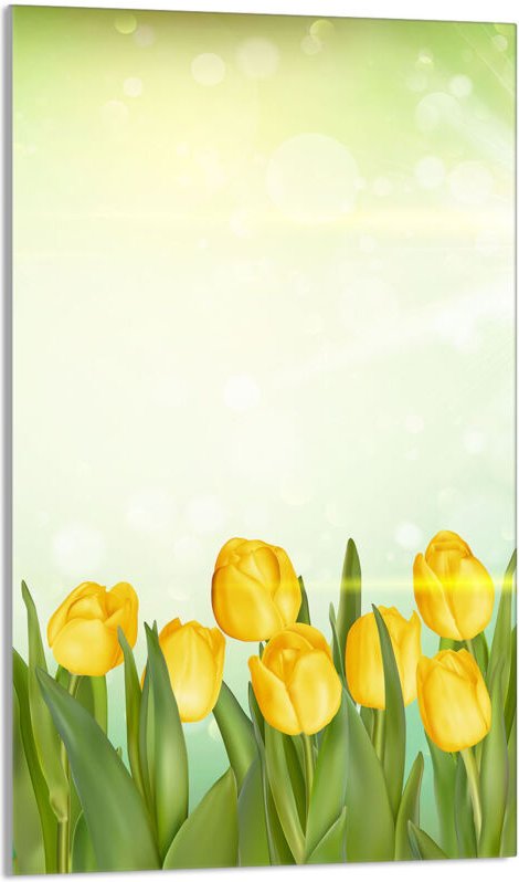 Glasschneidebrett 30x52 Tulpen