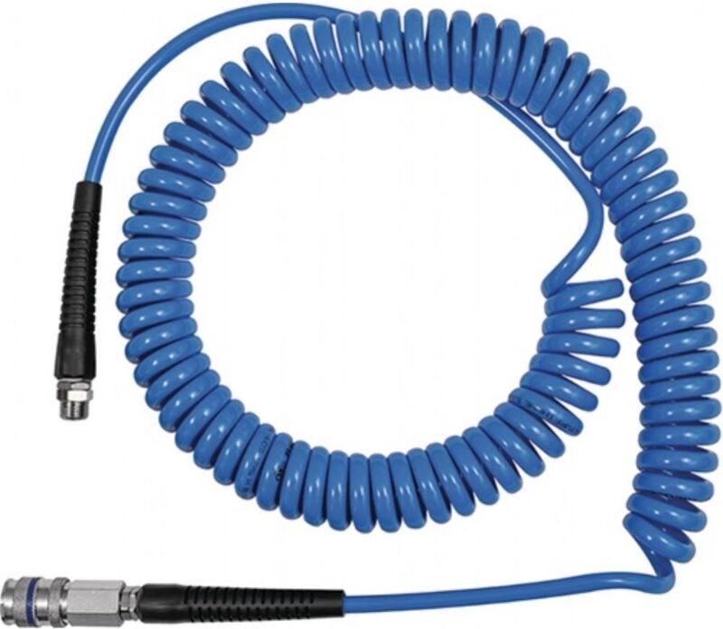 Riegler Spiralschlauch-Stahlkupplung-Set, pu, Schlauch-ø 8x5, 6,0 m, SP8600PUSSK