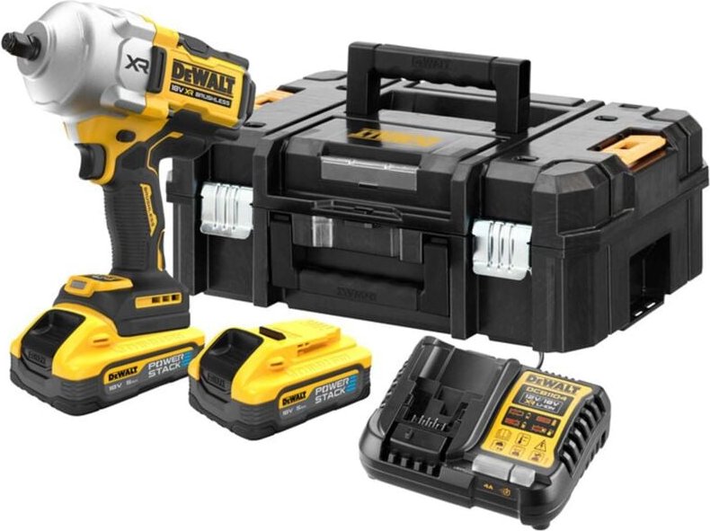Werkzeuge - Akku-Schlagschrauber 18 v, 2x Akku 5,0 Ah powerstack, Ladegerät DCF961H2T - Dewalt