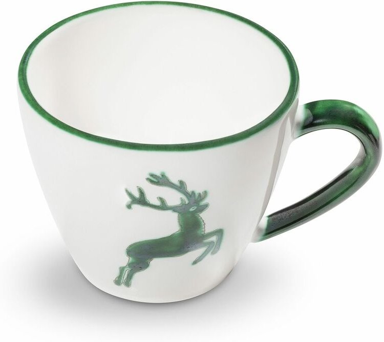 Thumbnail - Gmundner Keramik - Grüner Hirsch Kaffeetasse Gourmet 0, 2 Liter