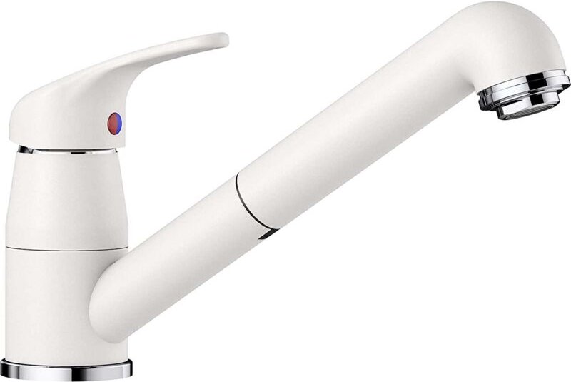 Daras s - Küchenarmatur, mit ausziehbarem Anschluss, Weiß 517735 - Blanco