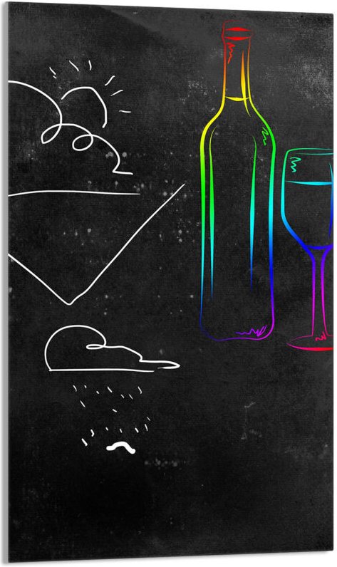 Glasschneidebrett 30x52 Schwarz