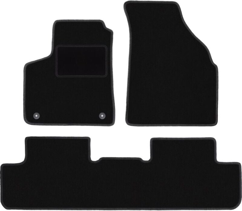 Schwarze Veloursmatten für: Daewoo Tacuma Minivan (2000-2011)