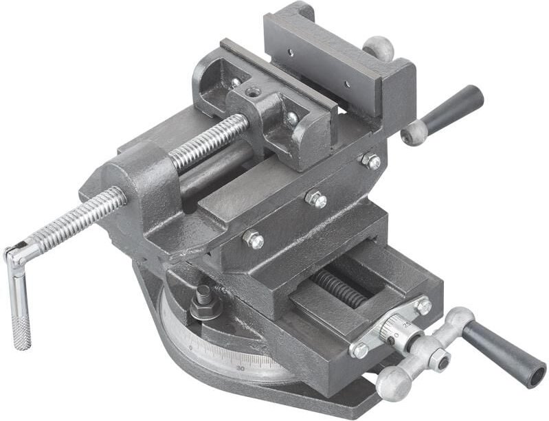 Schwenkkreuzschraubstock fur Bohrer 100 mm Fervi 0188/100g