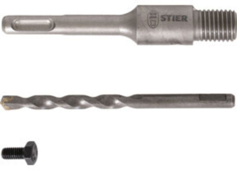 Aufnahmeschaft SDS-Plus M16 110 mm inkl. Zentrierbohrer für Hohlbohrkronen - Stier