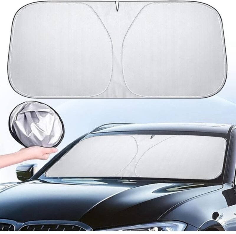 Thumbnail - Anti-UV-Sonnenblende 145 x 80 cm, Sonnenblende für die Windschutzscheibe des Autos, Sonnenblende für die Windschutzschei...