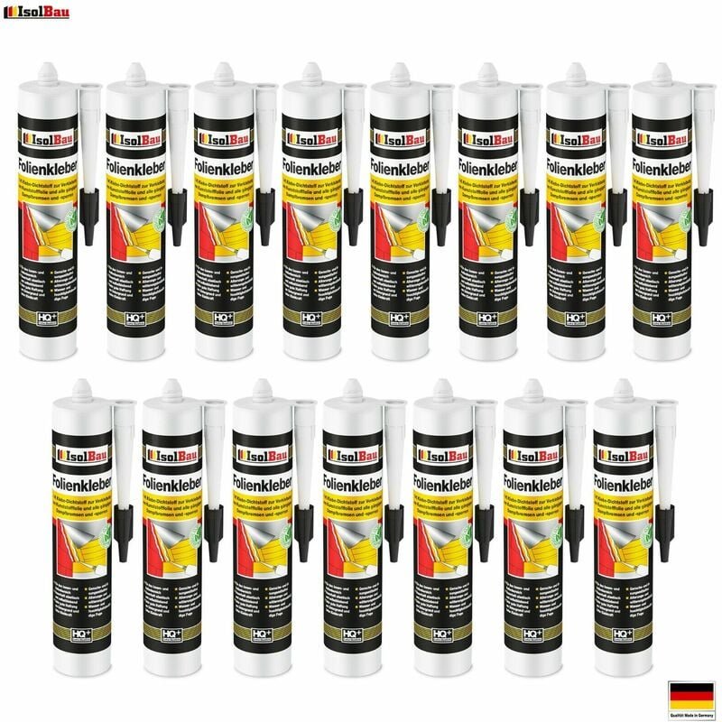 Folienkleber set Dichtkleber Profi Auspresspistole Dampfsperre Dampfsperrfolie Bitte wählen Sie:: 15 x Folienkleber (10,...