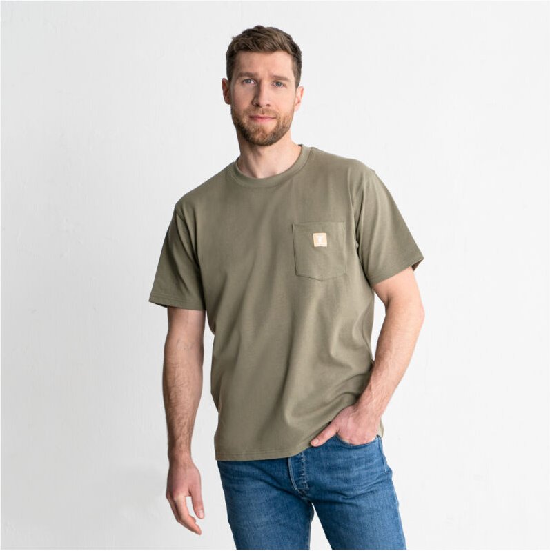 Heavy Tee Pocket organic cotton xl Olive - Stier