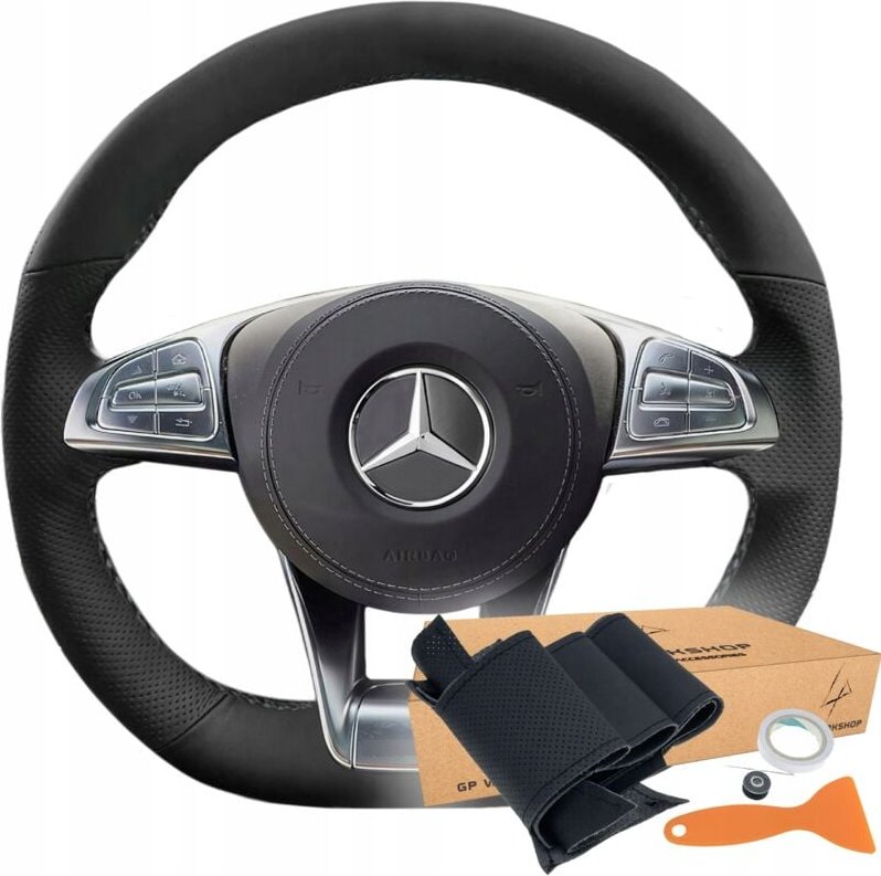 Lenkradbezug, Ziermuster für Mercedes Benz AMG A45 C43 C63 S500