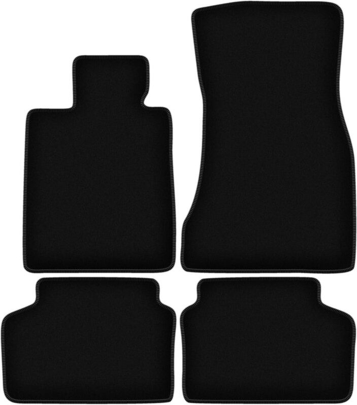 BASIC schwarze Veloursmatten für: BMW 7 G11 Limousine kurz (2015-)