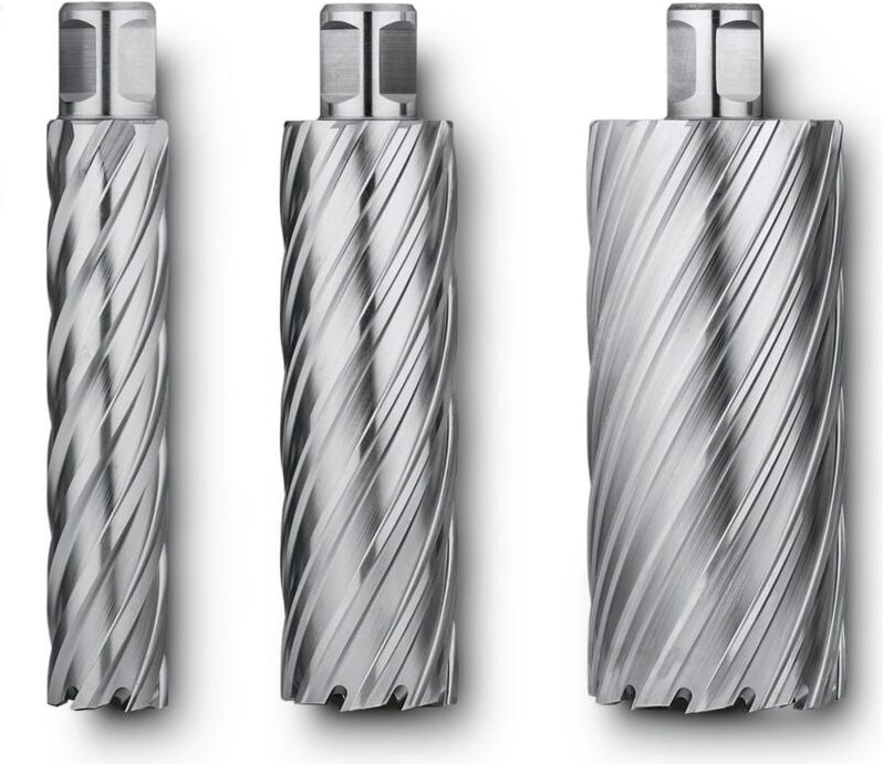 Hss nova 100 Kernbohrer mit 3/4 in Weldon-Aufnahme, Bohr-Ø 21 mm, Schnitttiefe 100 mm - Fein