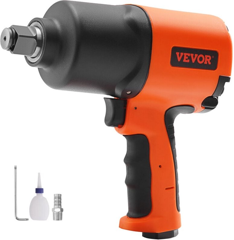 VEVOR Druckluft-Schlagschrauber mit 3/4-Zoll-Antrieb, bis zu 350 Nm Drehmoment beim Mutternbrechen, Druckluft-Schlagschr...