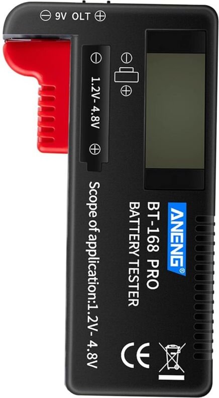 BT-168 PRO Batterietester Digitalanzeige Universal-Diagnosetool DC AAA AA Knopfzellenbatterieprüfung