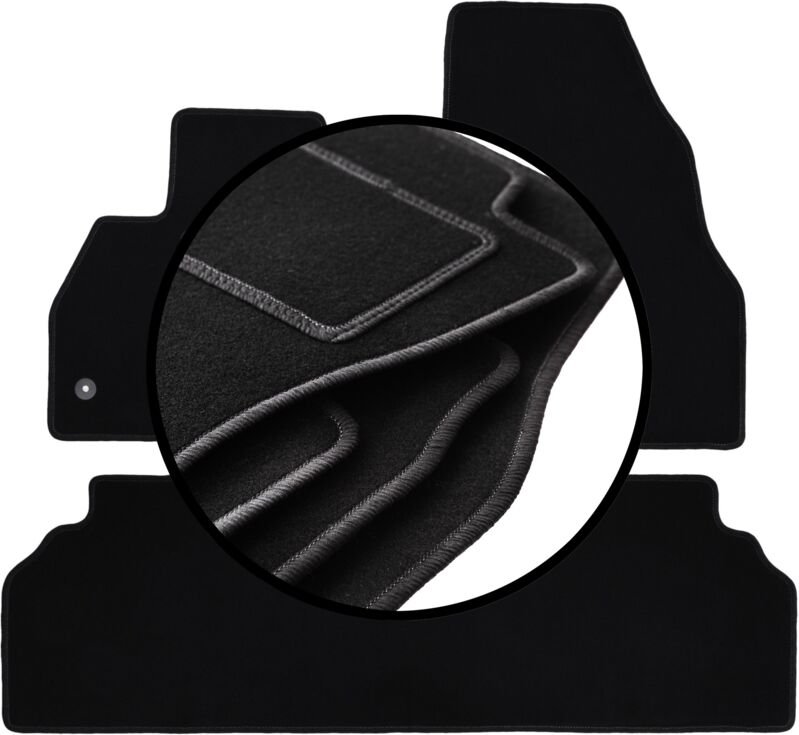 Kompletter Satz Veloursmatten für: Renault Kangoo II Kombivan (2007-)